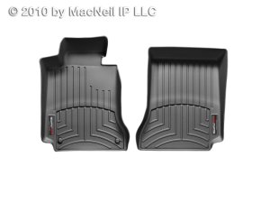 Mercedes-Benz C-Class FloorLiner - Front - WeatherTech - DigitalFit - Black - `08-`13