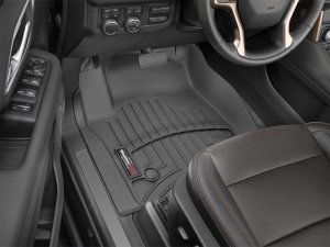 Chevrolet Suburban FloorLiner - Front - WeatherTech - DigitalFit - Black - `21-`27
