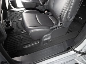 Toyota Sienna Floor Mat Set - Rear + Third Row - WeatherTech - FloorLiner HP - Black - `21-`26