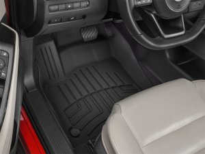 Nissan Rogue Floor Mat Set - Front - WeatherTech - FloorLiner HP - Black - `21-`27
