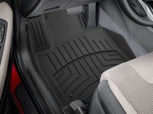 Hyundai Santa Fe Floor Mat Set - Front - WeatherTech - FloorLiner HP - Black - `21-`27