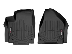 Chrysler Pacifica Floor Mat Set - Front - WeatherTech - FloorLiner DigitalFit - Black - `21-`27