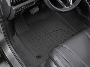 Acura MDX Floor Mat Set - Front - WeatherTech - FloorLiner HP - Black - `22-`25