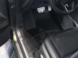 Lexus LX 600 Floor Mats - Front - WeatherTech - FloorLiner HP - Black - `22-`25