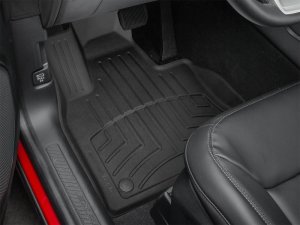 Ford Explorer Floor Mat Set - Front - WeatherTech - FloorLiner HP - Black - `22-`27