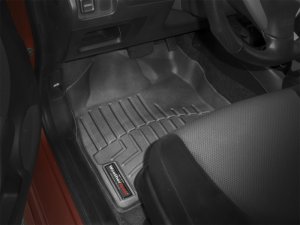 Honda Fit FloorLiner - Front - WeatherTech - DigitalFit - Black - `07-`08