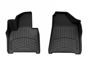 Hyundai Santa Fe Floor Mat Set - Front - WeatherTech - FloorLiner HP - Black - `24-`25