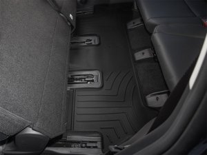 Hyundai Santa Fe Floor Mats - Rear - WeatherTech - FloorLiner HP - Black - `24-`26