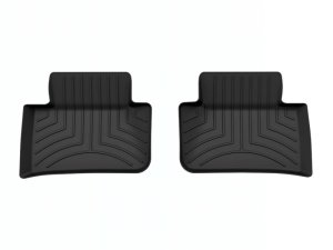 Porsche Macan Floor Mat Set - Rear - WeatherTech - FloorLiner HP - Black - `15-`25