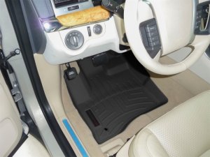 Lincoln MKS FloorLiner - Front - WeatherTech - DigitalFit - Black - `09-`12