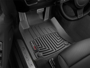 Porsche Panamera FloorLiner - Front - WeatherTech - DigitalFit - Black - `10-`27 Porsche Panamera FloorLiner - Front - WeatherTech - DigitalFit - Black - `10-`27