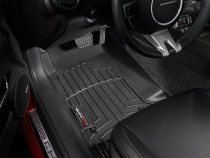 Chevrolet Camaro FloorLiner - Front - WeatherTech - DigitalFit - Black - `10-`27