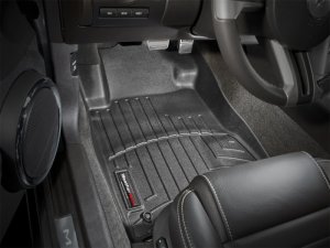 Ford Mustang FloorLiner - Front - WeatherTech - DigitalFit - Black - `10-`27