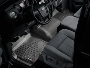 Ford F-150 FloorLiner - Front - WeatherTech - DigitalFit - Black - `11-`27