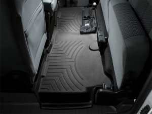 Ford F350 Super Cab FloorLiner - Rear - WeatherTech - DigitalFit - Black - `11-`27