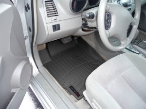 Nissan Altima FloorLiner - Front - WeatherTech - DigitalFit - Black - `02-`06
