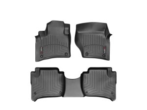 Porsche Cayenne FloorLiner - Front - WeatherTech - DigitalFit - Black - `11-`27