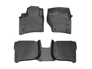 Porsche Cayenne FloorLiner - Front - WeatherTech - DigitalFit - Black - `11-`27