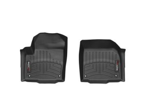 Land Rover Range Rover Evoque Floor Mats - Front - WeatherTech - FloorLiner DigitalFit - Black - `12-`27
