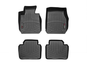 BMW 3 Series Floor Liners - Front - WeatherTech - FloorLiner DigitalFit - Black - `12-`27
