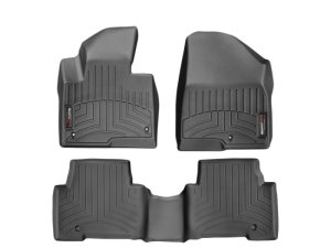 Hyundai Santa Fe FloorLiner - Front - WeatherTech - DigitalFit - Black - `13-`27