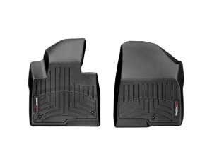 Hyundai Santa Fe FloorLiner - Front - WeatherTech - DigitalFit - Black - `13-`27