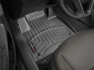 Hyundai Santa Fe FloorLiner - Front - WeatherTech - DigitalFit - Black - `13-`27