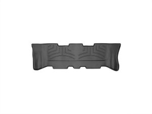 Hyundai Santa Fe Floor Liner - Rear - WeatherTech - FloorLiner DigitalFit, HighDensity TriExtruded (HDTE) Material - Black - `13-`27
