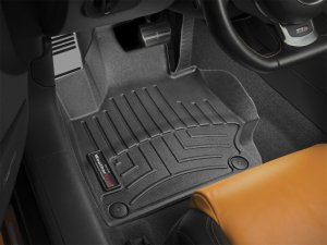Audi TTS FloorLiner - Front - WeatherTech - DigitalFit - Black - `08-`13 Audi TTS FloorLiner - Front - WeatherTech - DigitalFit - Black - `08-`13