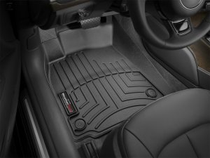 Audi S6 FloorLiner - Front - WeatherTech - DigitalFit - Black - `12-`27