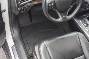 Acura MDX Floor Mat Set - Front - WeatherTech - FloorLiner HP - Black - `14-`20