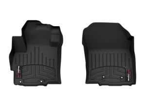 Mitsubishi Mirage FloorLiner - Front - WeatherTech - DigitalFit - Black - `14-`27 Mitsubishi Mirage FloorLiner - Front - WeatherTech - DigitalFit - Black - `14-`27