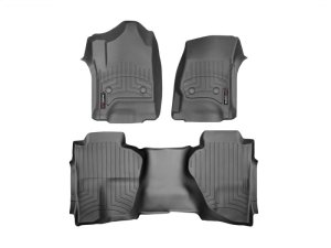 Chevrolet Silverado 1500 FloorLiner - Rear - WeatherTech - DigitalFit - Black - `14-`27