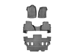 Cadillac Escalade Floor Mats - Front - WeatherTech - FloorLiner DigitalFit - Black - `15-`27