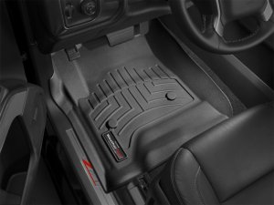 GMC Sierra FloorLiner - Front - WeatherTech - DigitalFit - Black - `14-`27