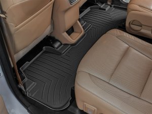 Toyota Highlander Floor Mats - Rear - WeatherTech - FloorLiner HP - Black - `14-`19