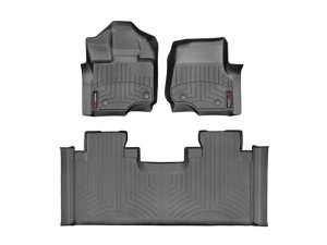 Ford F-150 FloorLiner - Front - WeatherTech - DigitalFit - Black - `15-`27