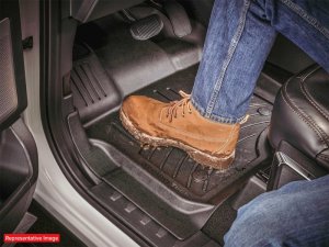 Ford F-150 3D FloorMat - Front - WeatherTech - FloorLiner HP - Black - `15-`20