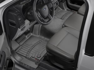 Ford F-150 Front Floor Liner - WeatherTech - DigitalFit, Over-The-Hump - Black - `16-`27