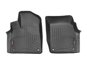 Audi Q7 Floor Mats - Front - WeatherTech - FloorLiner DigitalFit - Black - `17-`27