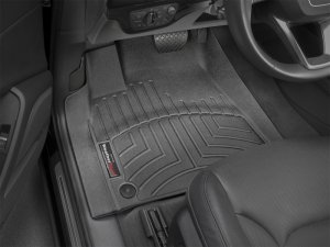 Audi Q7 Floor Mats - Front - WeatherTech - FloorLiner DigitalFit - Black - `17-`27
