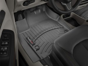 Chrysler Pacifica FloorLiner - Front - WeatherTech - DigitalFit - Black - `17-`27