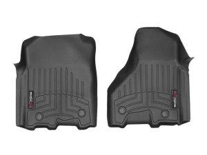 Dodge Ram 3500 FloorLiner - Front - WeatherTech - DigitalFit - Black - `12-`27