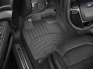 Ford Explorer Floor Mat Set - Front - WeatherTech - FloorLiner HP - Black - `17-`27