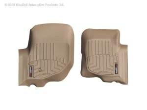 Dodge Durango Floor Mat Set - Front - WeatherTech - FloorLiner DigitalFit - Tan - `04-`10