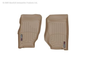 Jeep Liberty FloorLiner - Front - WeatherTech - DigitalFit - Tan - `02-`07 Jeep Liberty FloorLiner - Front - WeatherTech - DigitalFit - Tan - `02-`07