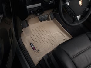 Porsche Cayenne Front FloorLiner - WeatherTech - DigitalFit - Tan - `04-`10