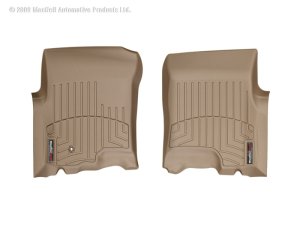 Ford Expedition Floor Mats - Front - WeatherTech - FloorLiner DigitalFit - Tan - `97-`02