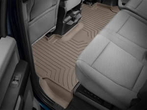 Ford F-250 Floor Mat - Rear - WeatherTech - FloorLiner HP - Tan - `17-`27