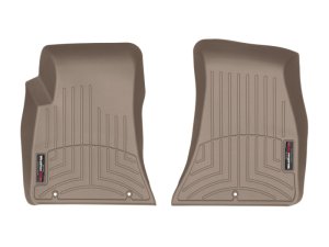 Dodge Challenger FloorLiner - Front - WeatherTech - DigitalFit - Tan - `15-`27